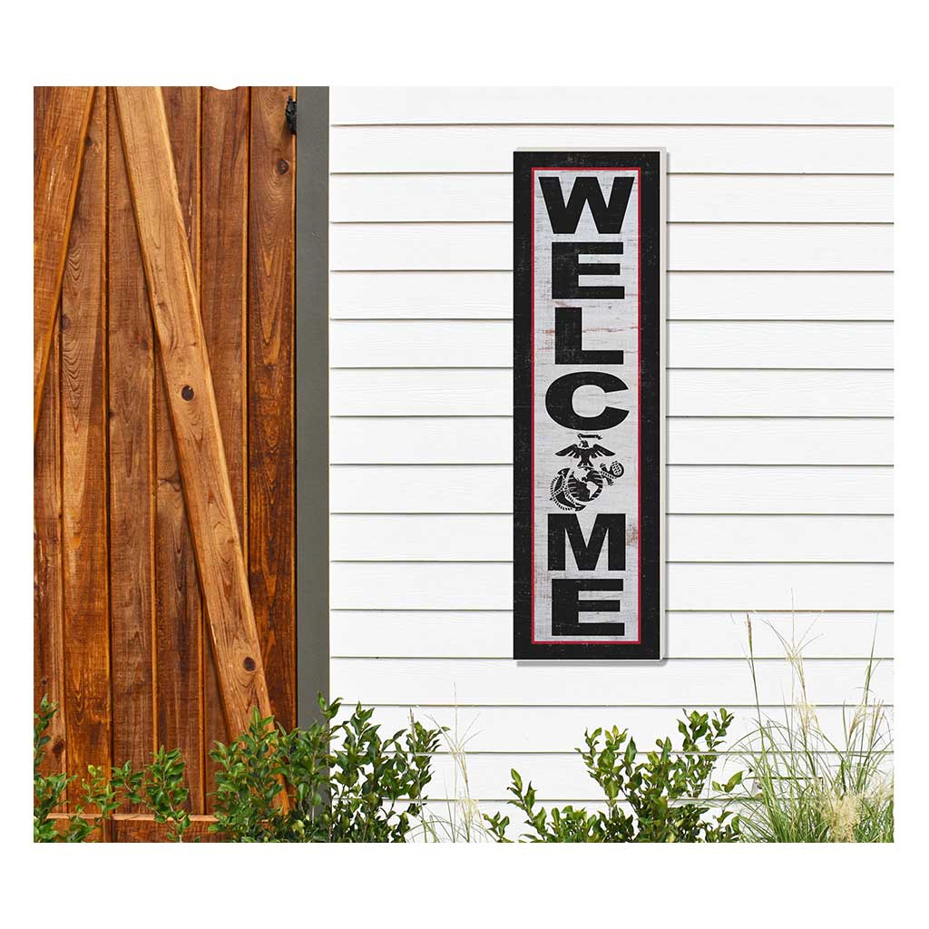 7.62 Design USMC targa welcome PVC 10x35 esterno interno