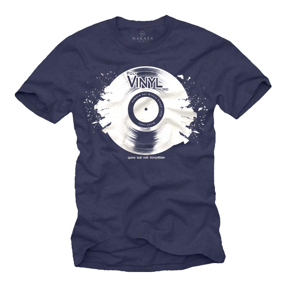 MAKAYA Gone But Not Forgotten T-Shirt Uomo Cotone Nero