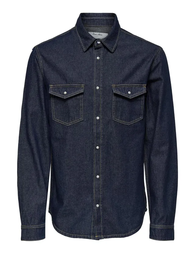 Only & Sons Onsbane 3247 DNM Camicia Uomo M Denim