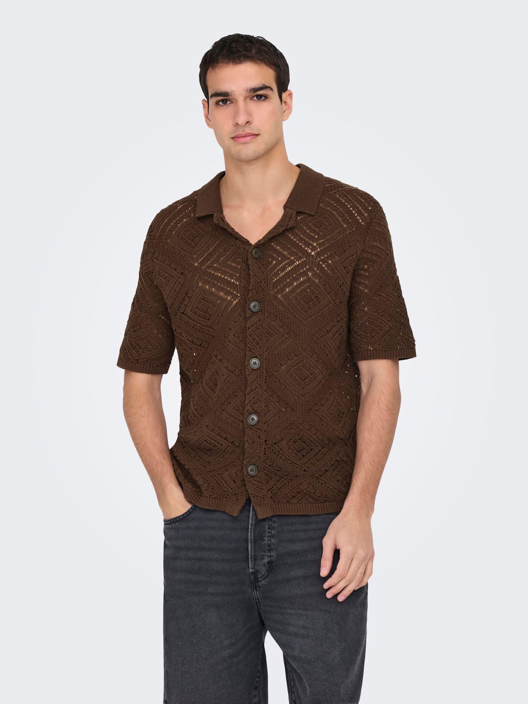 ONLY & SONS Onskolmar Cardigan Maglia Demitasse taglia S