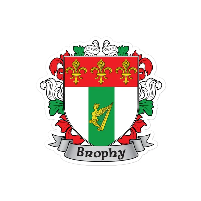 7.62 Design Brophy Coat of Arms Adesivo vinile 7,6 cm stemma