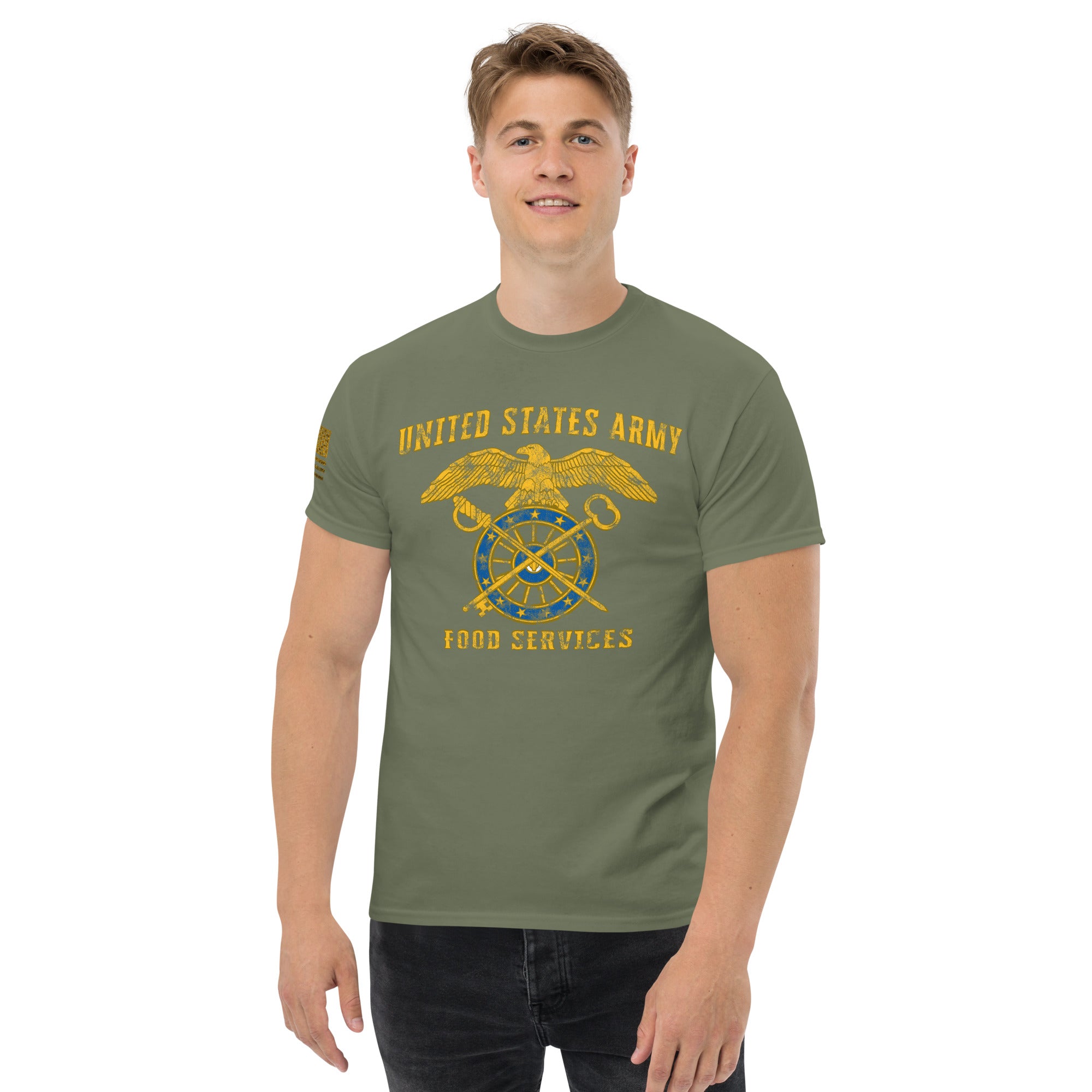 7.62 Design Army Food Maglietta Uomo Cotone Nero