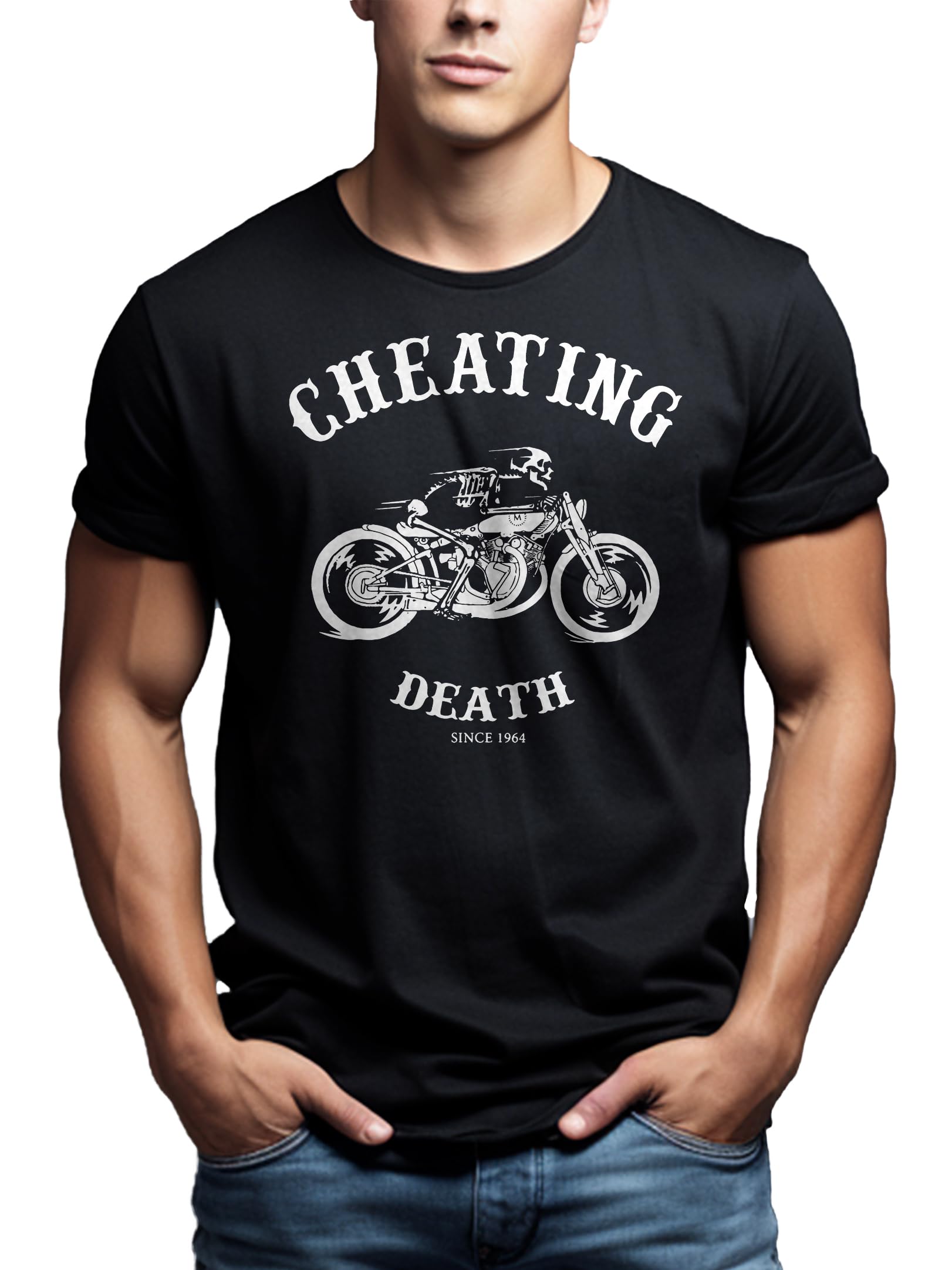 MAKAYA T-Shirt Uomo Cheathing Death Since 1964 Moto M