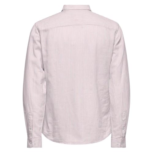 Only & Sons Cantley Life Camicia Uomo Rosa Manica Lunga