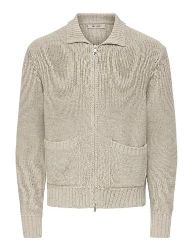 Only & Sons Onssting RLX Naps cardigan uomo XXL nero bottoni