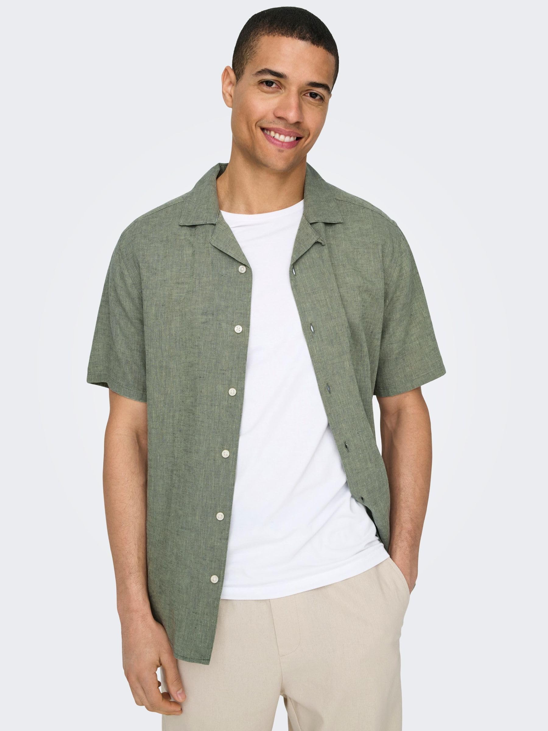 Only & Sons Onscaiden Shirt camicia uomo manica lunga