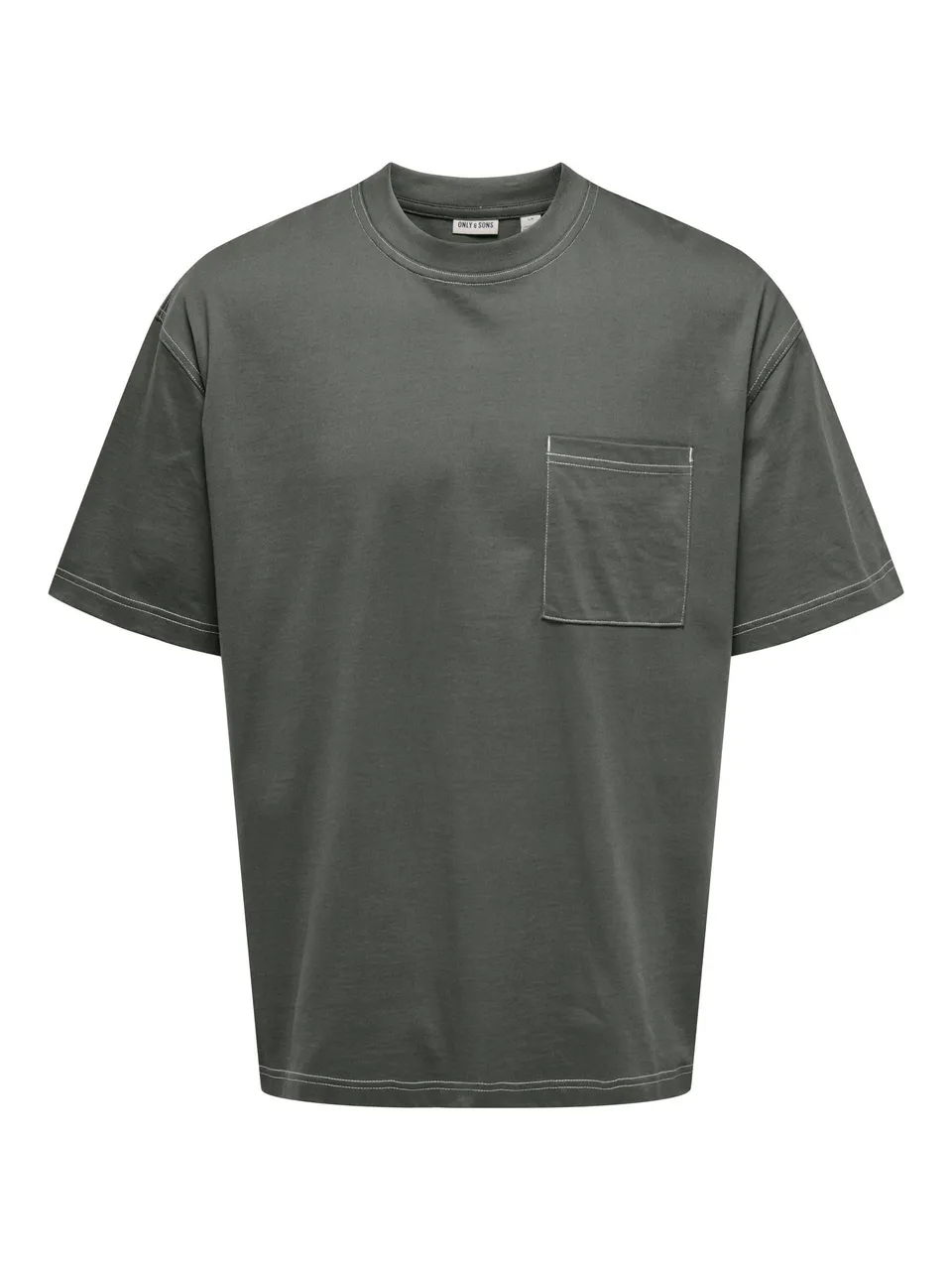 Only & Sons Larry T-Shirt Uomo Grigio XL Cotone