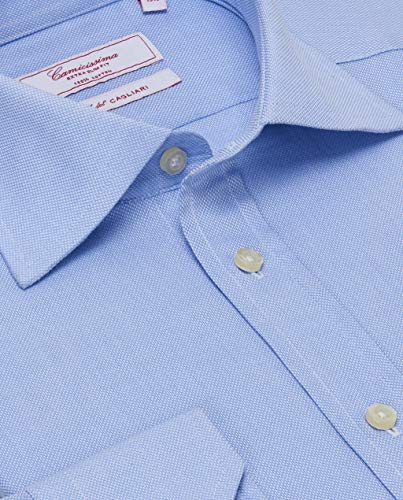 Camicissima Permanent camicia uomo azzurra extra slim