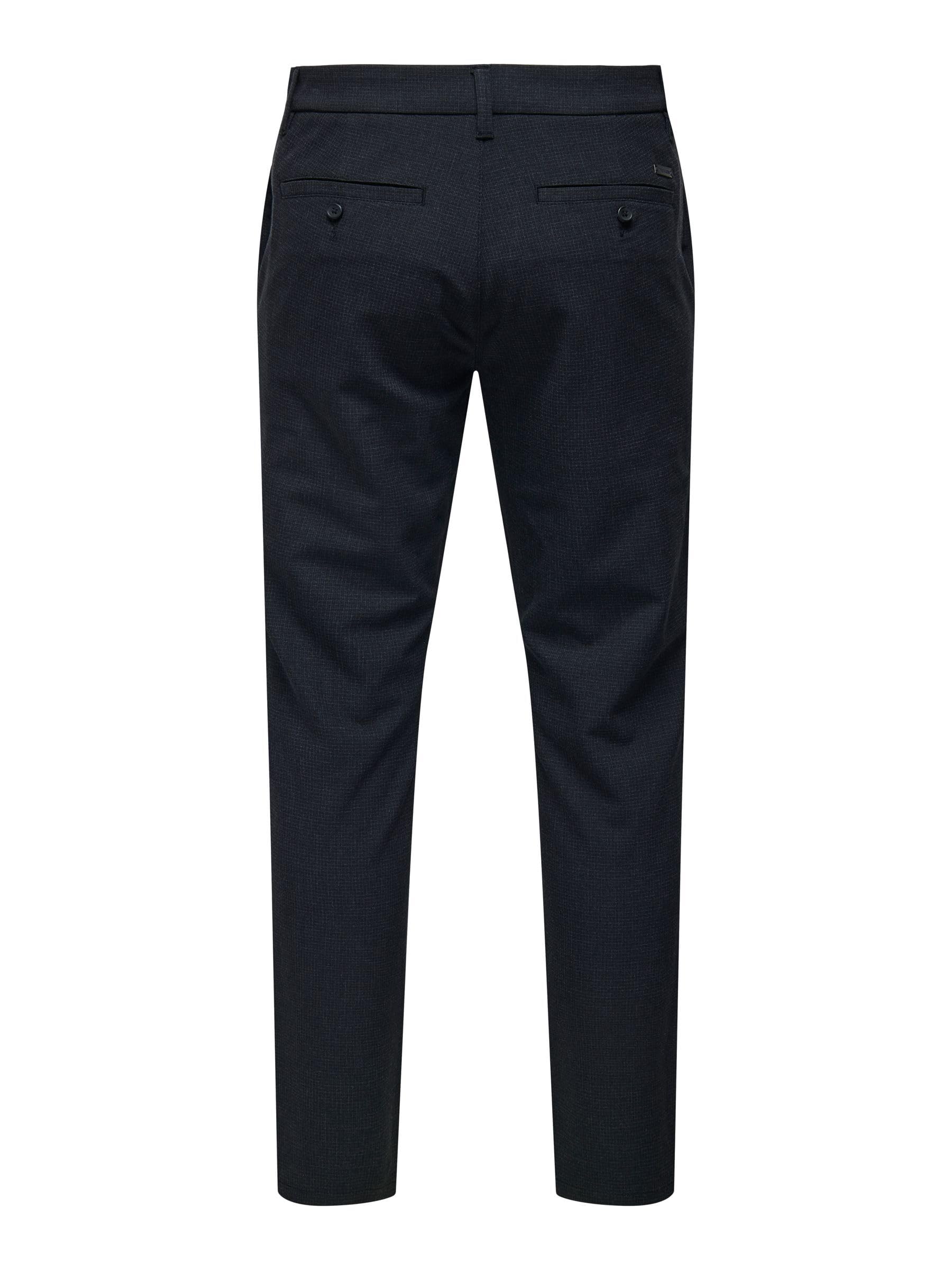 Only & Sons Onsbrad Life Slim Check 0184 pantalone uomo Teak 32W/32L