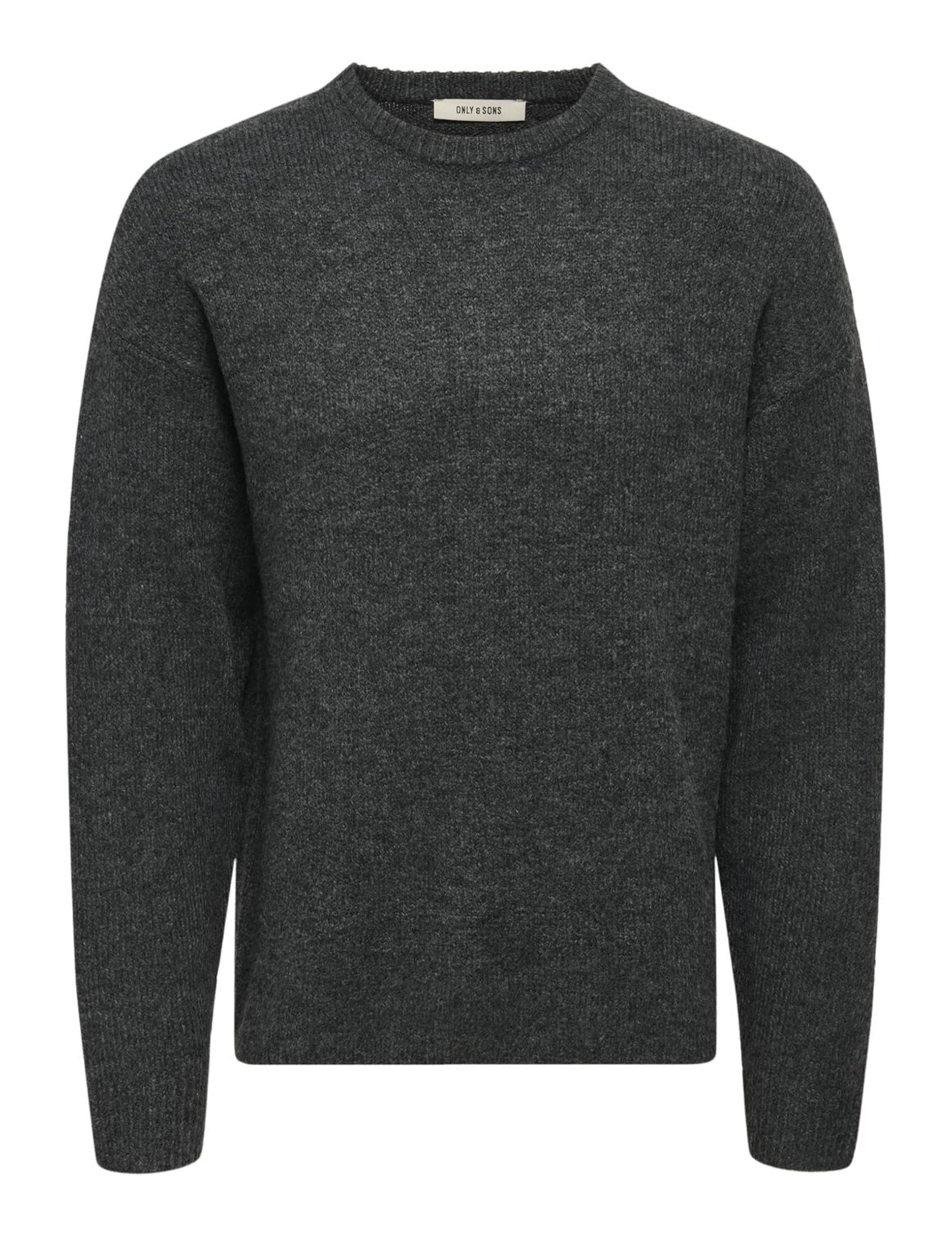Only & Sons Onswake Pullover Uomo M Grigio Girocollo Relaxed