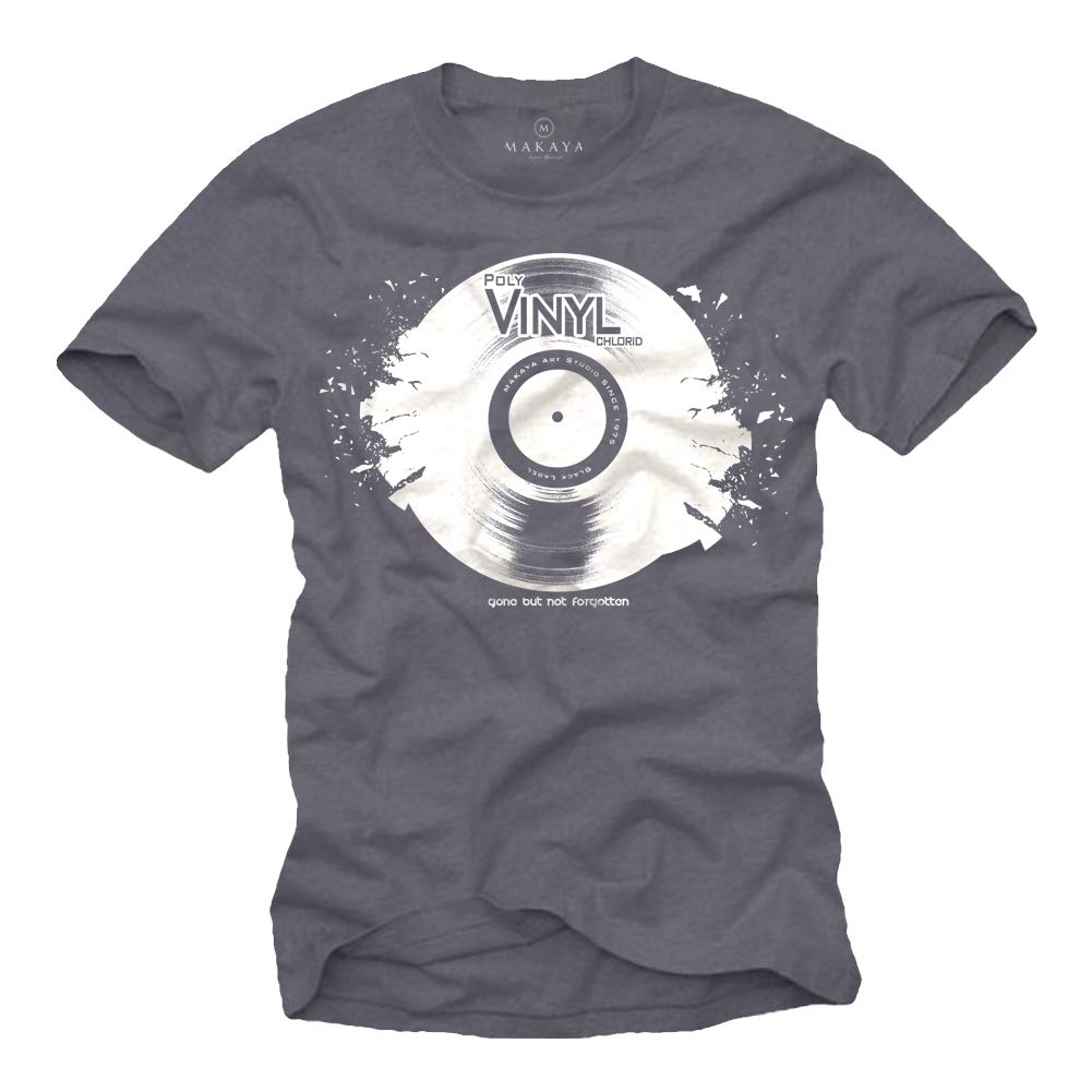 MAKAYA Gone But Not Forgotten T-Shirt Uomo Cotone Nero