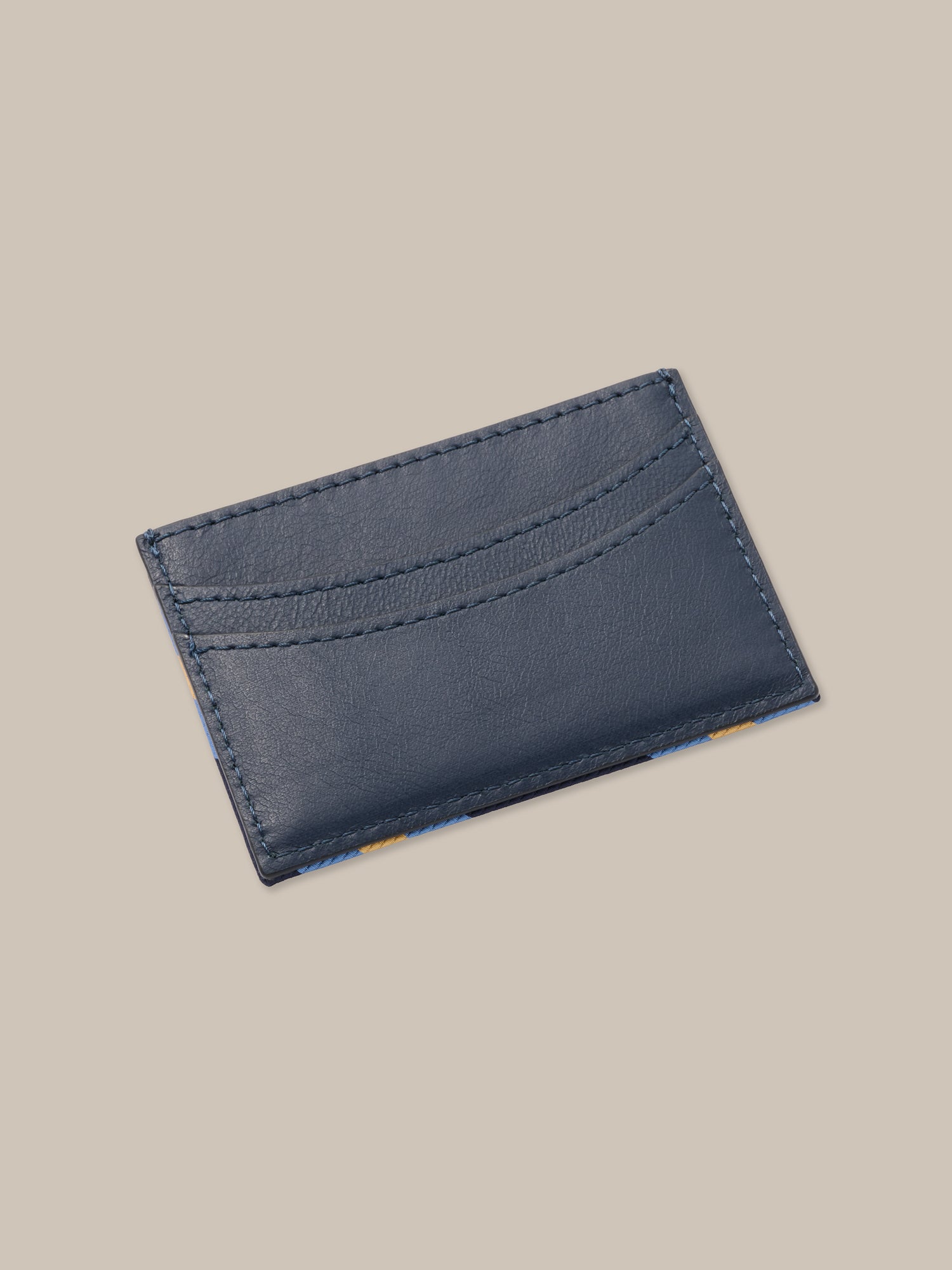 Robert Talbott Bell Signature Porta Carte Seta Blu Navy