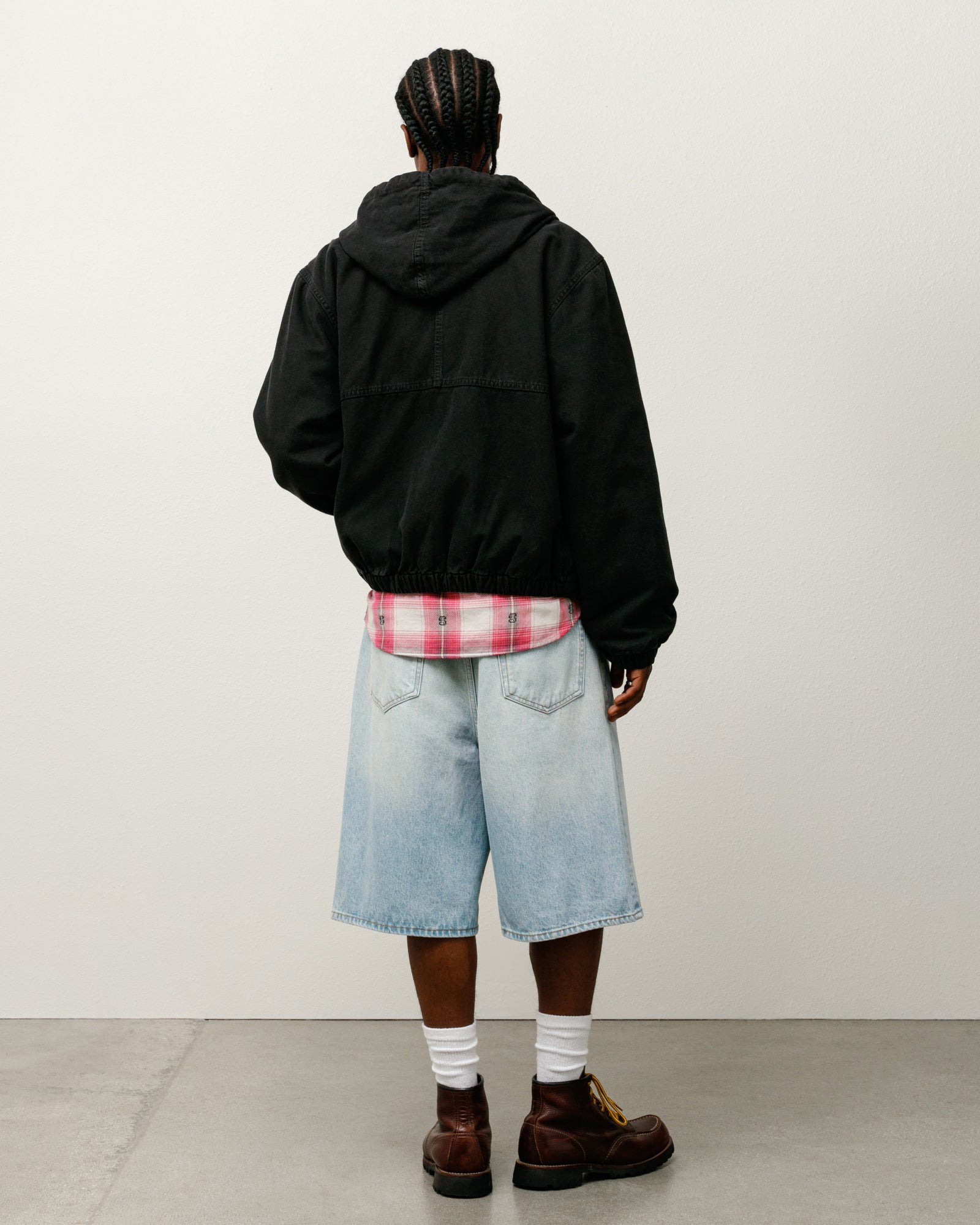 Stussy Big Ol Short Denim shorts lavaggio chiaro cotone