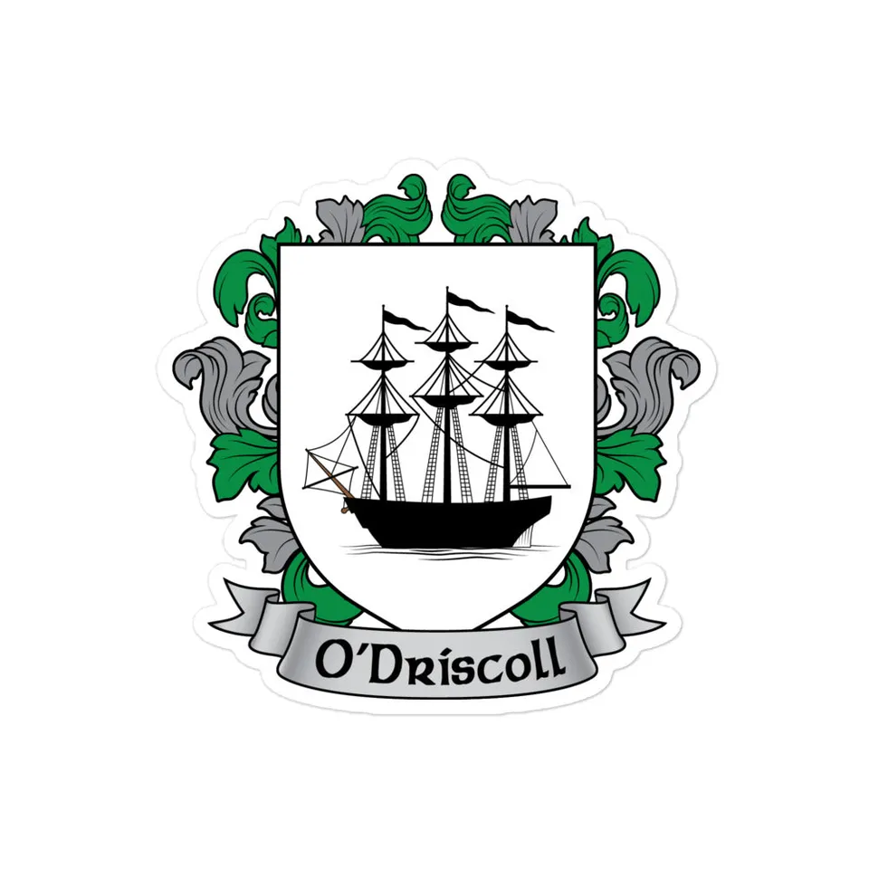 7.62 Design O'Driscoll Adesivo Stemma Irlandese 10cm