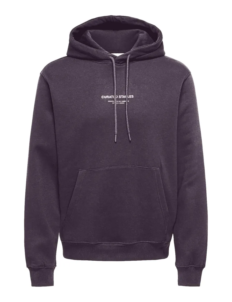 Only & Sons Onscurated Reg Hoodie felpa uomo pacciamatura