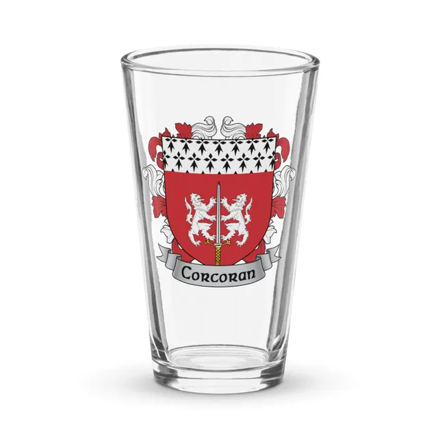 7.62 Design Corcoran bicchiere pinta 16oz stemma irlandese