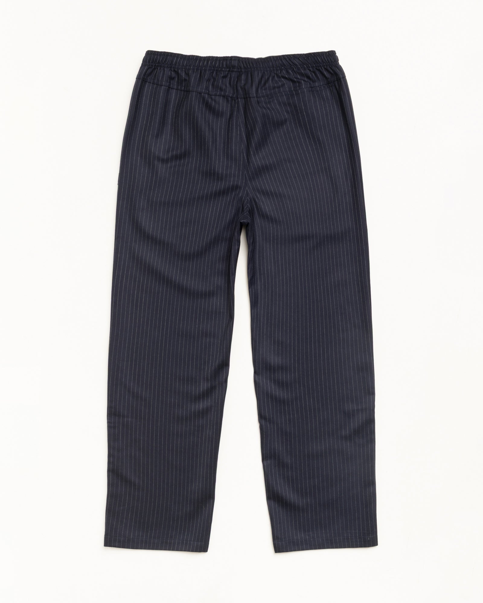 Stussy Pants Striped Wool Beach Pant pantalone Navy Pinstripe lana