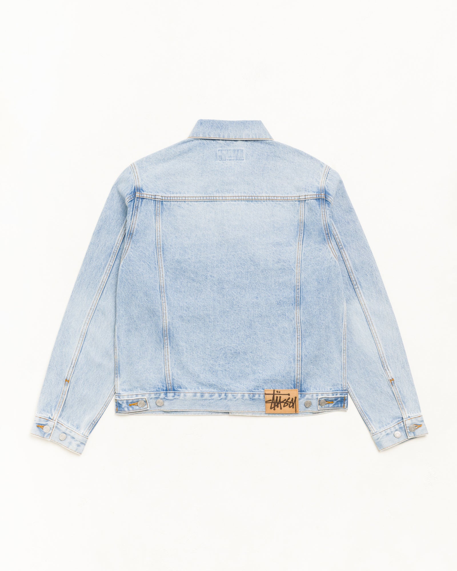 Stussy Outerwear Denim Trucker Jacket giacca indigo cotone
