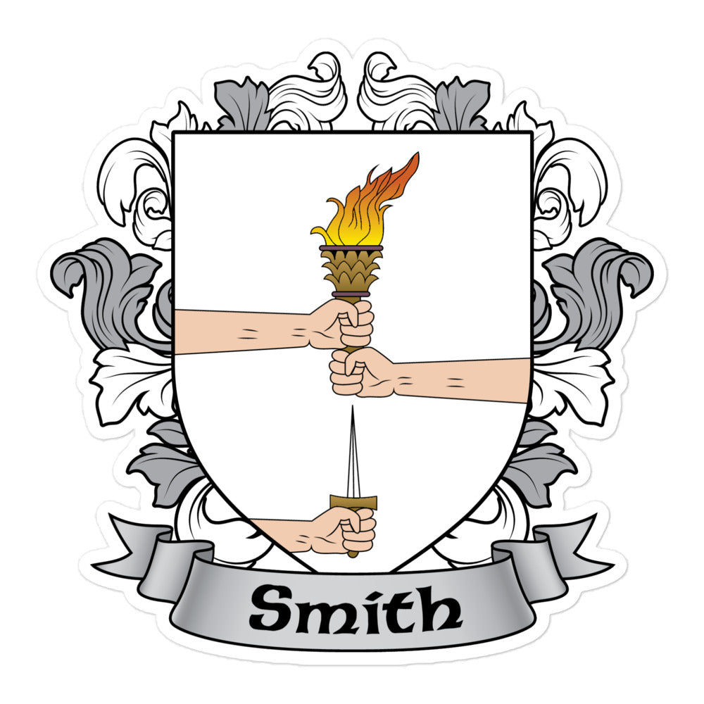 7.62 Design Smith Family Coat of Arms adesivo vinile 3x3 stemma