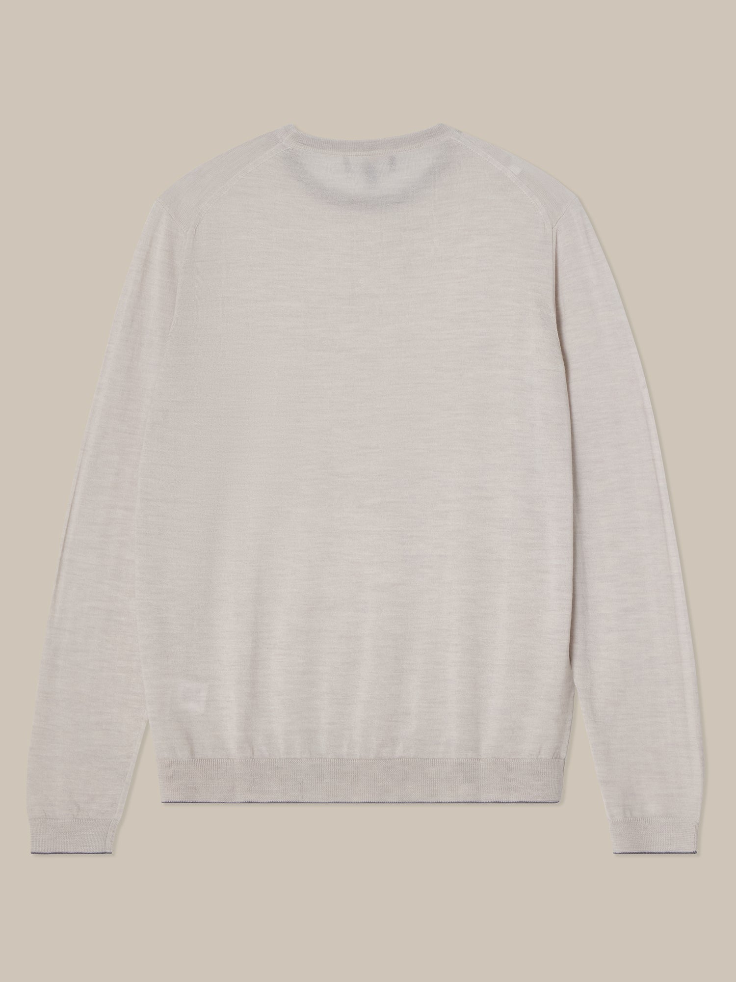Robert Talbott Keaton maglione merino Oatmeal taglia L