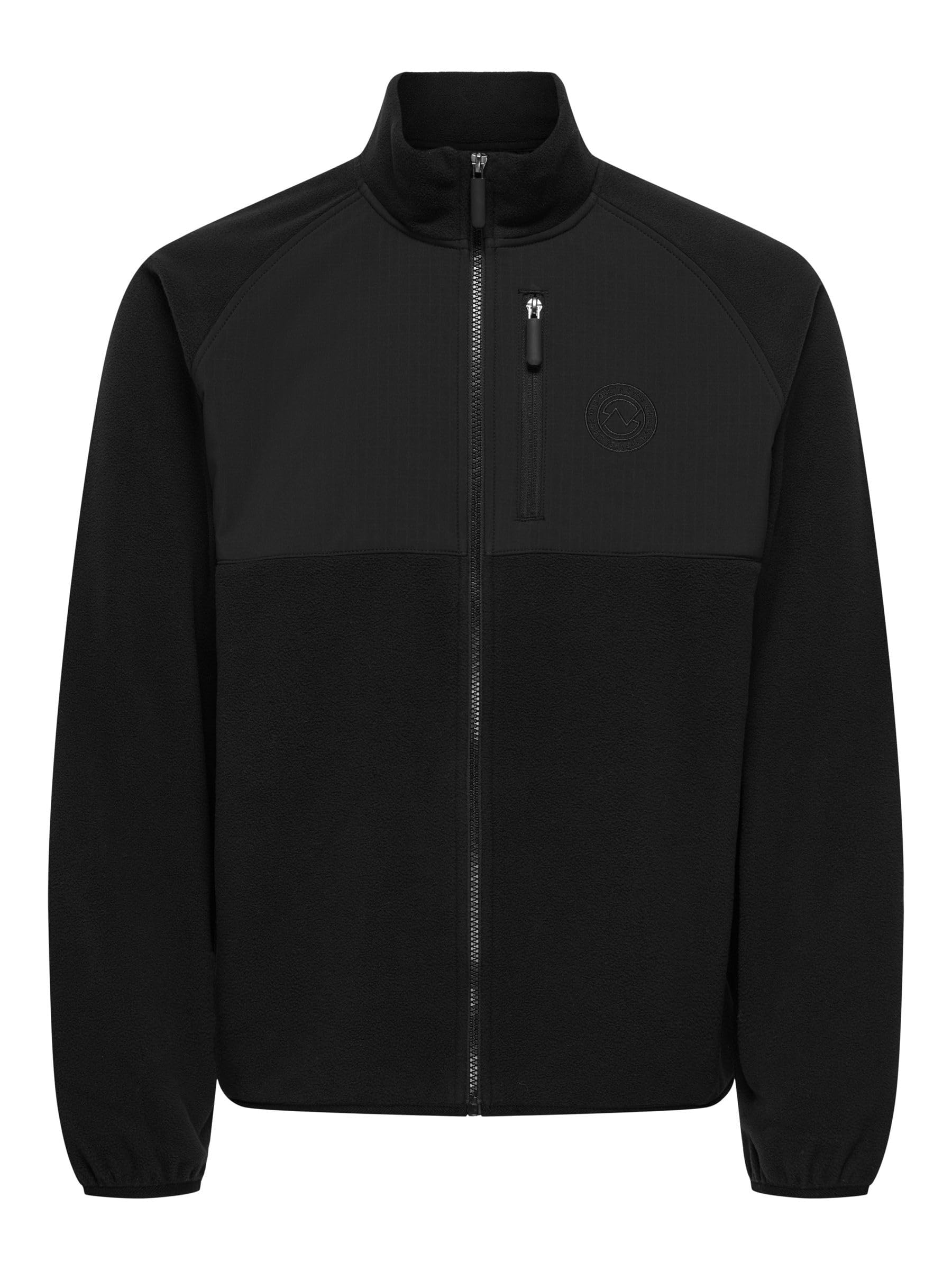 Only & Sons Onschuck Fleece giacca pile nero uomo