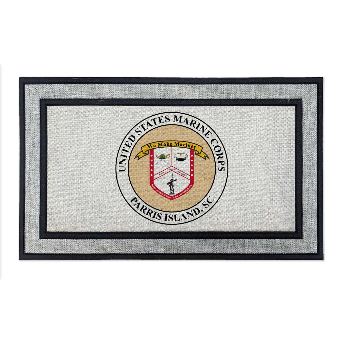 7.62 Design Home Products USMC Parris Island zerbino 45x76 cm grigio