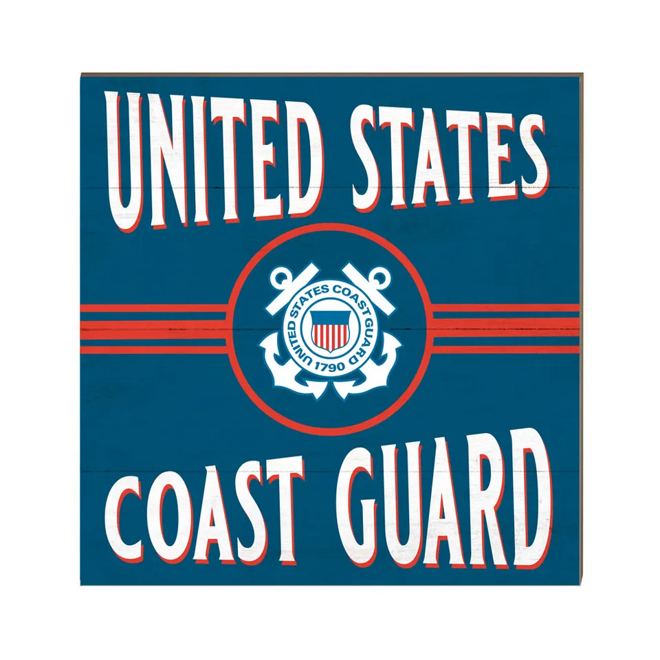 7.62 Design Coast Guard targa legno 25x25 cm blu MDF appesa