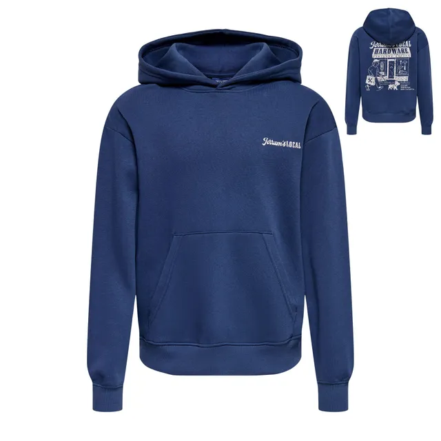 Only & Sons Cole Hardware RLX felpa con cappuccio blu scuro