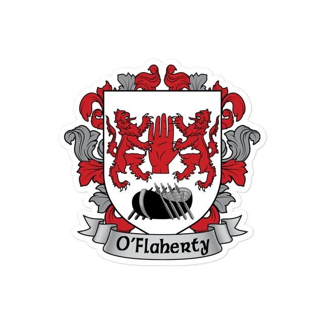 7.62 Design O'Flaherty Adesivo vinile stemma irlandese 4x4