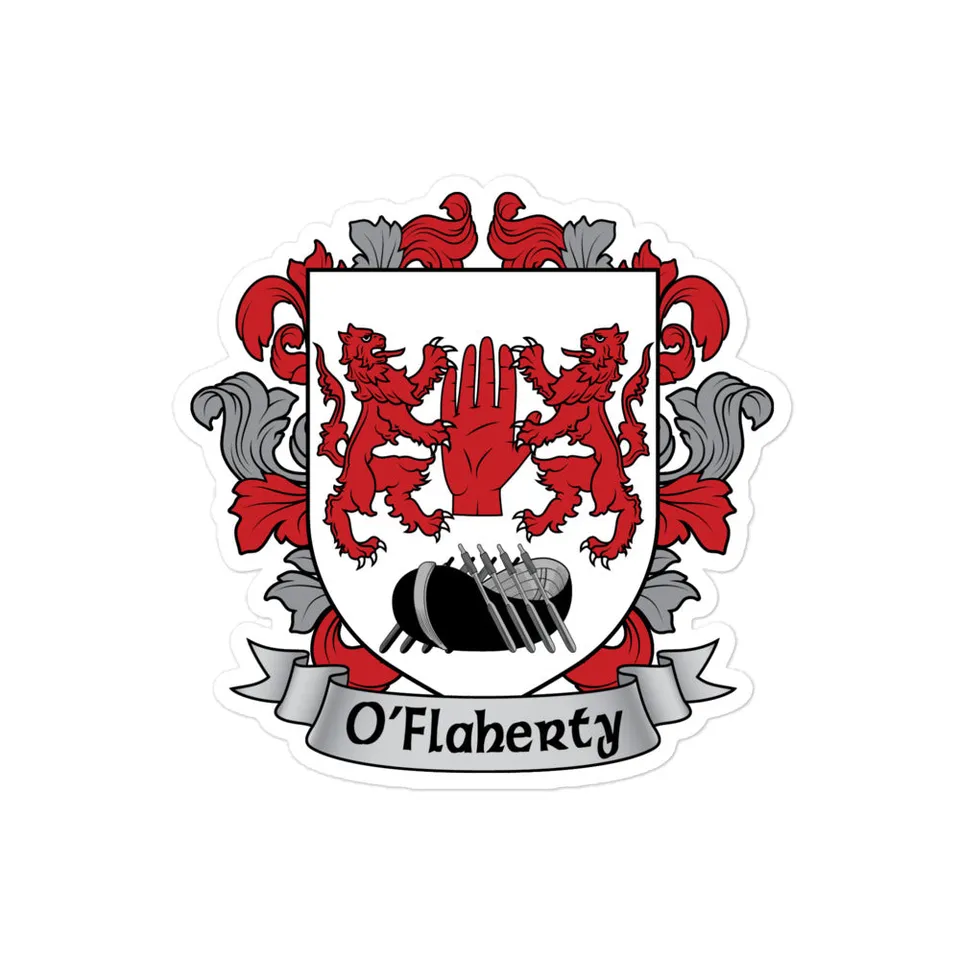7.62 Design O'Flaherty Adesivo vinile stemma irlandese 4x4