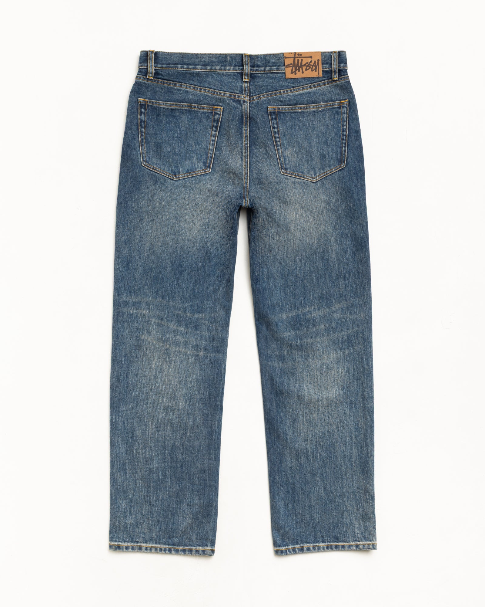 Stussy Pants New Classic Jean Slub Denim jeans blue cotone