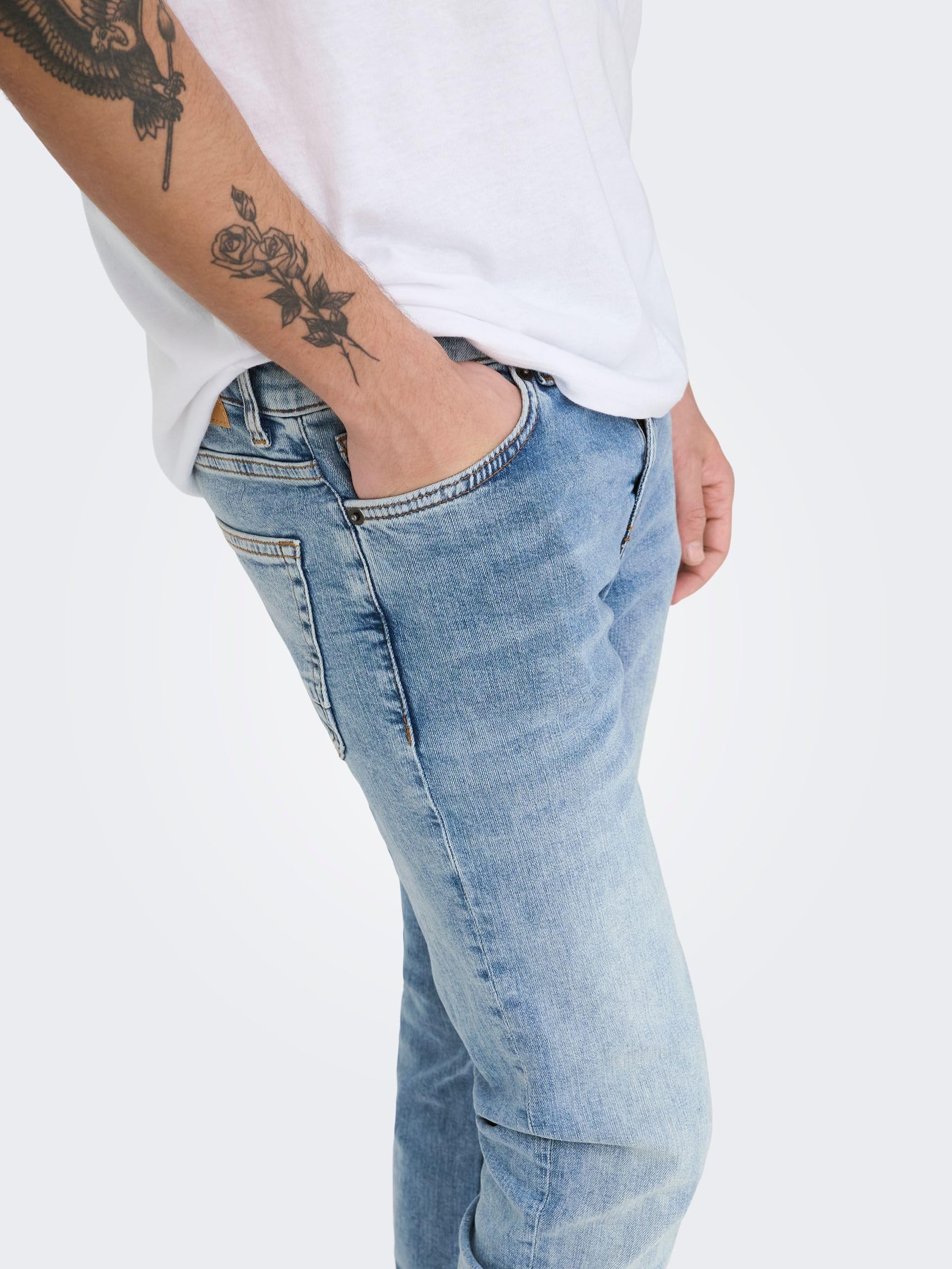 ONLY & SONS Jeans Onsloom Slim Fit Uomo 30W/32L Vita Bassa