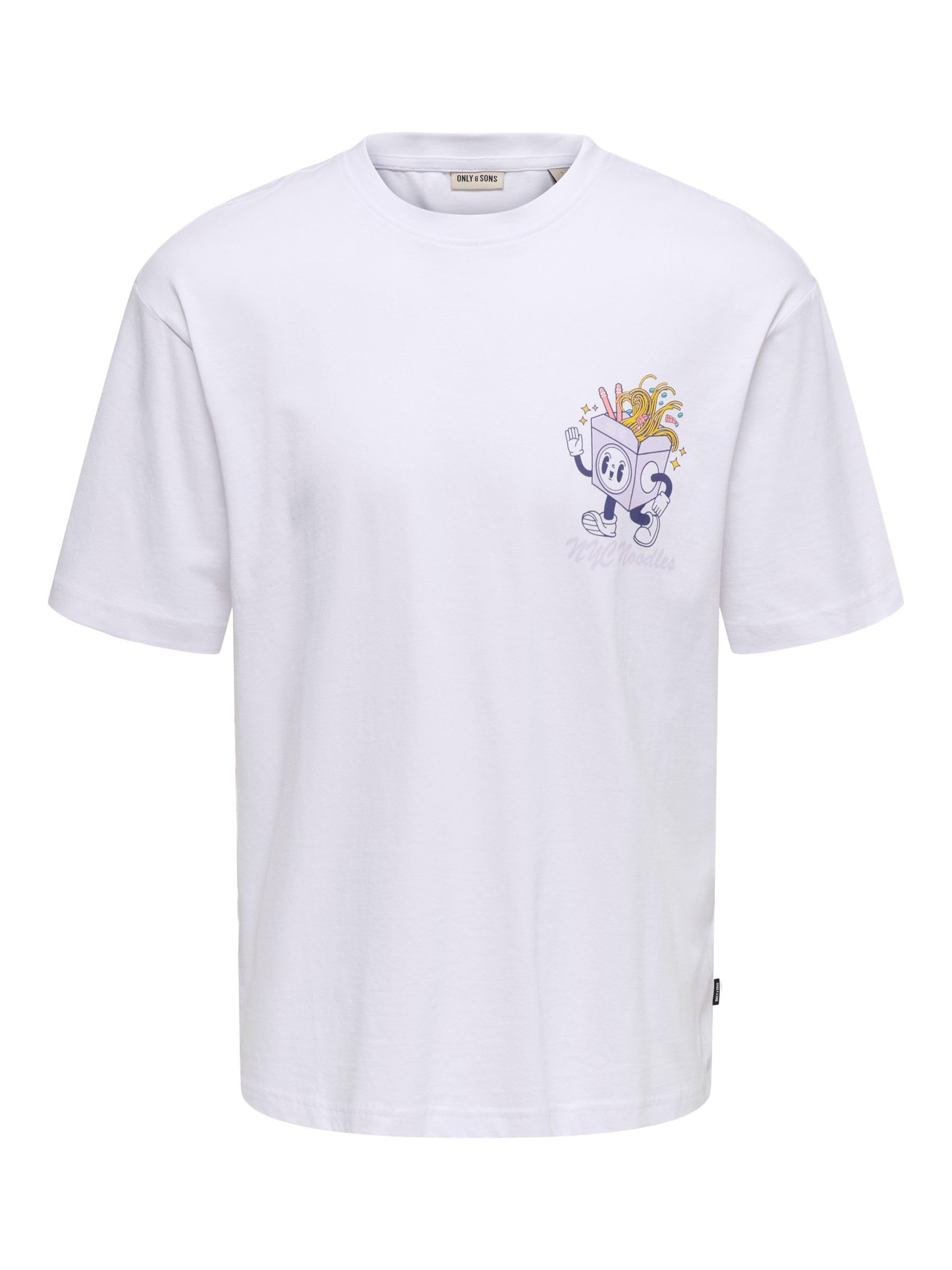 Only & Sons Onsfrank T-Shirt Uomo L Bright White Cotone