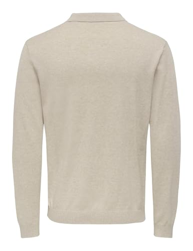 Only & Sons Onsloui Polo Maglia Uomo Avena Manica Lunga M