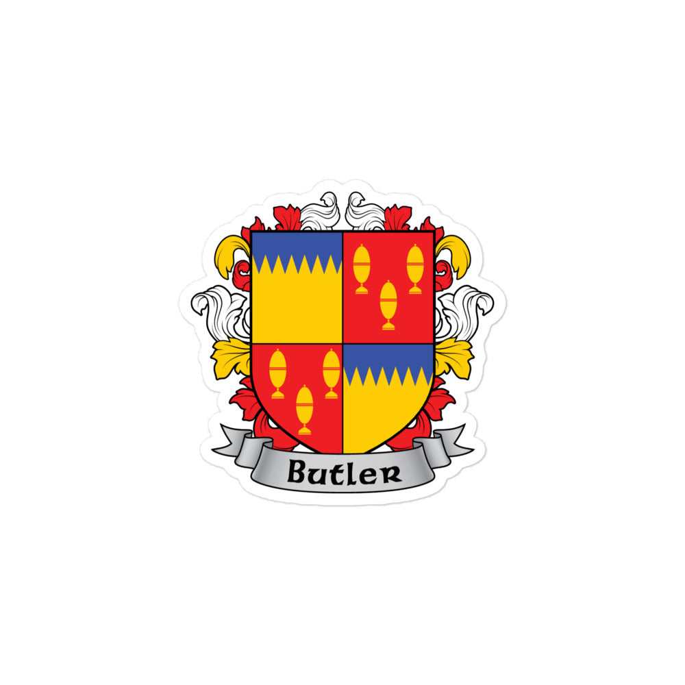 7.62 Design Butler Coat of Arms Adesivo Vinile 4x4 Stemma