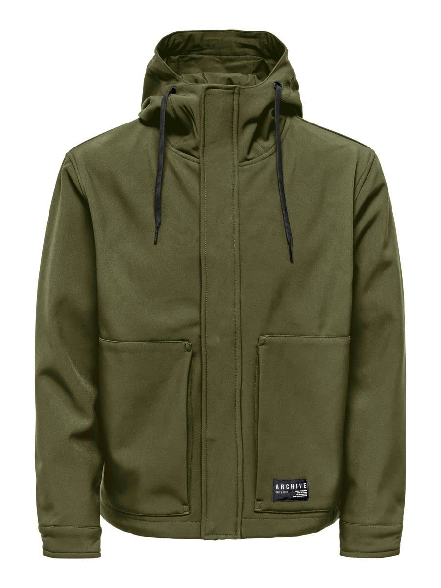 Only & Sons Onsaslan Otw Giacca Softshell Uomo Olive Night