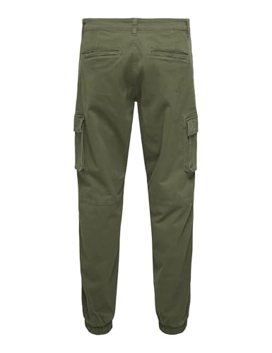 ONLY & SONS ONSCAM Pantaloni Cargo Uomo 34W/32L Olive