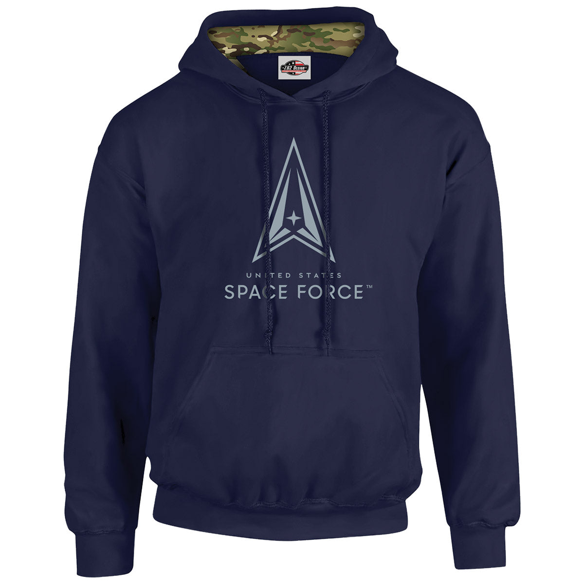 7.62 Design Space Force Felpa Cappuccio Navy Cotone 50%