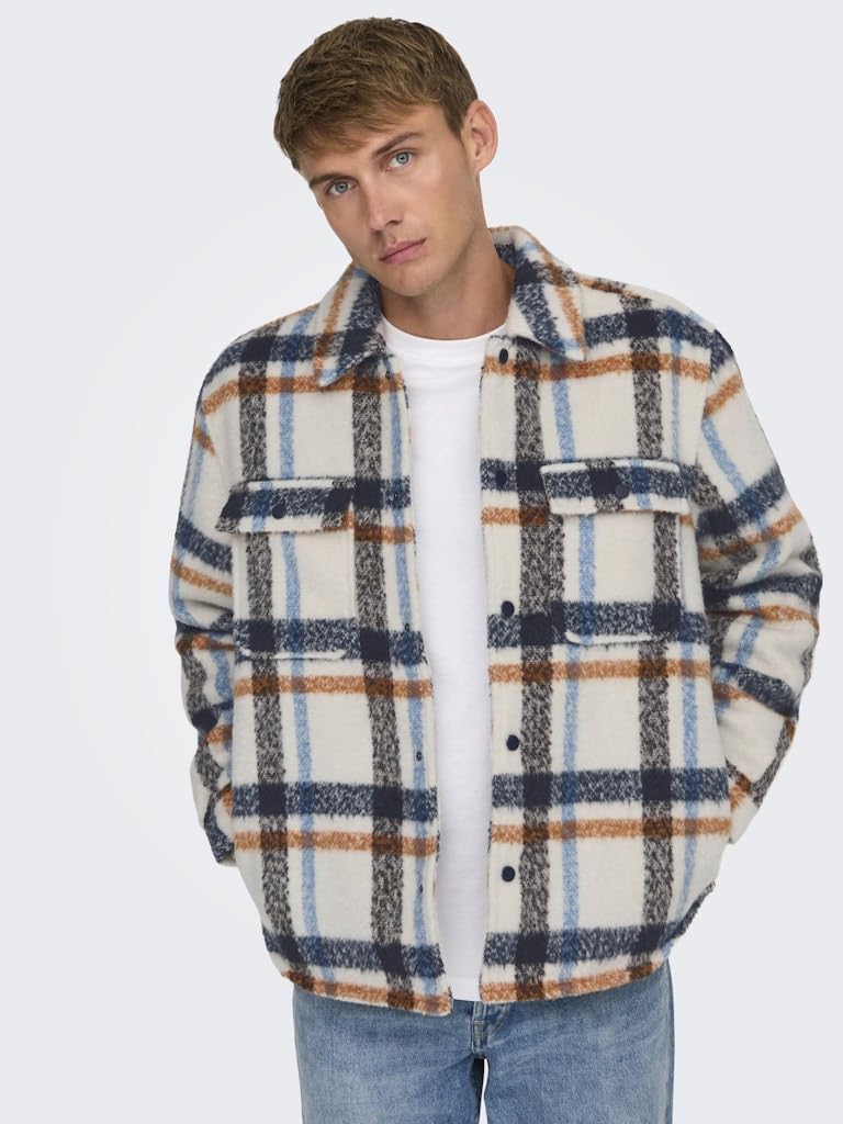 Only & Sons 22030156 Giacca Uomo con Fodera Poliestere