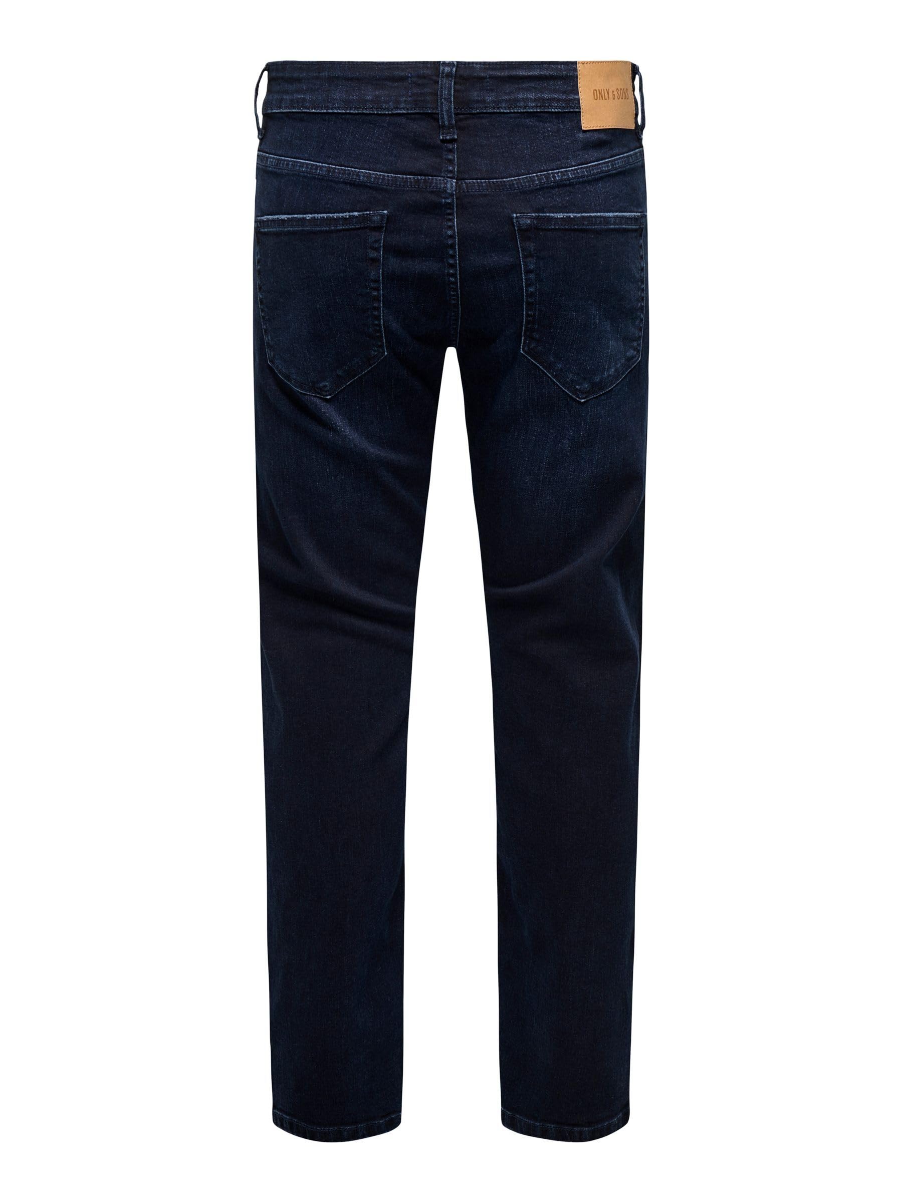 ONLY & SONS Onsweft Reg Blue Blk 2652 Jeans Uomo 32W/32L Blu