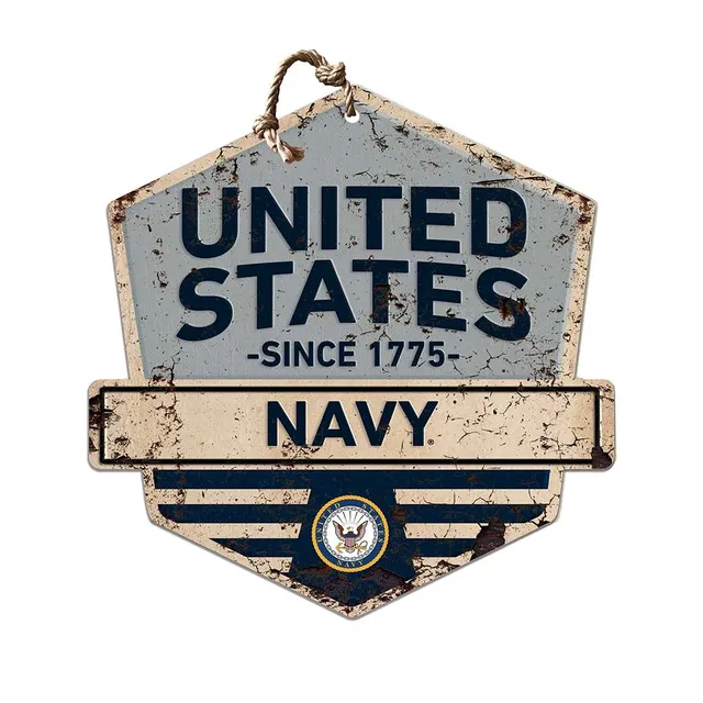 7.62 Design US Navy Logo Cartello Legno 50,8 cm