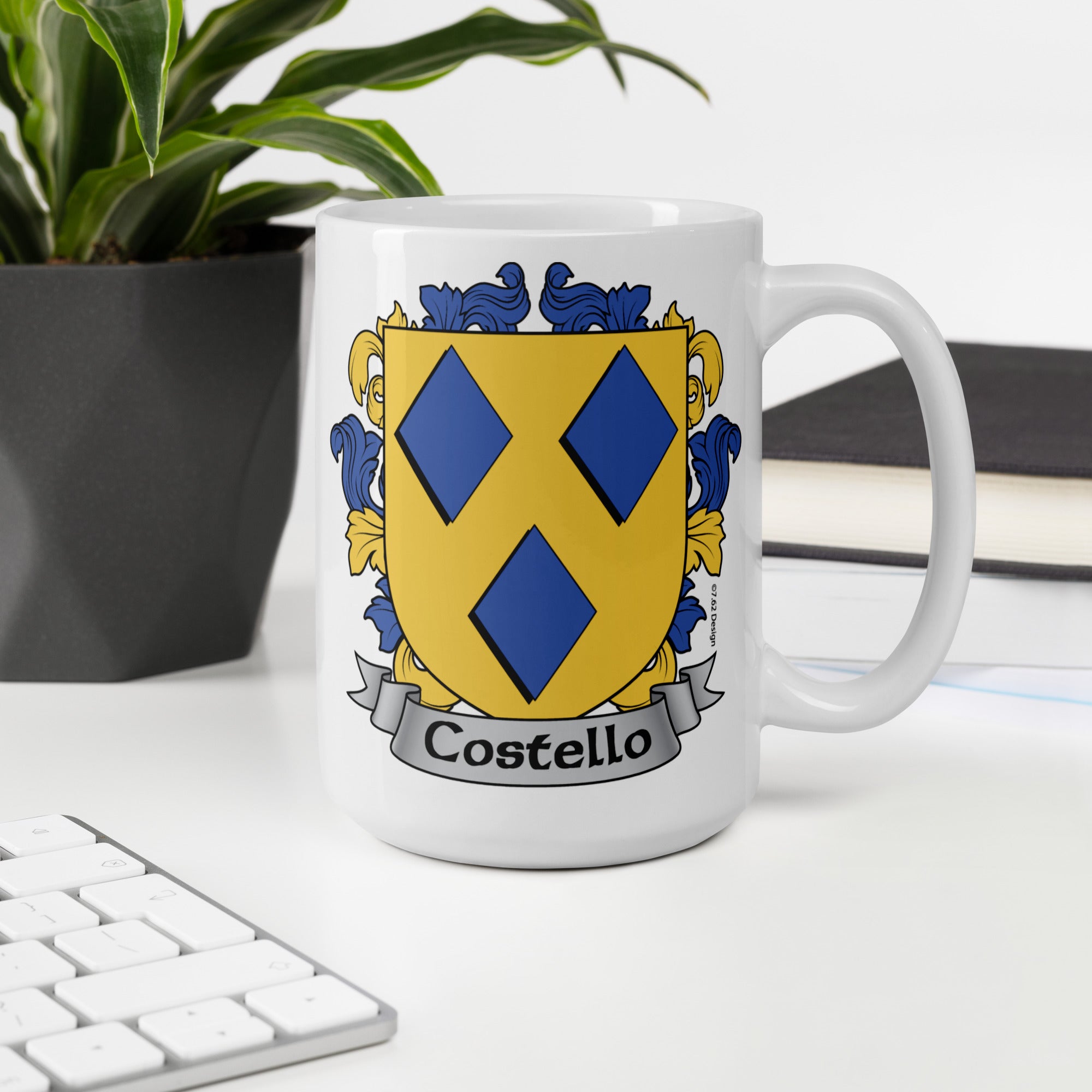 7.62 Design Costello Irish Tazza Ceramica 15oz Stemma