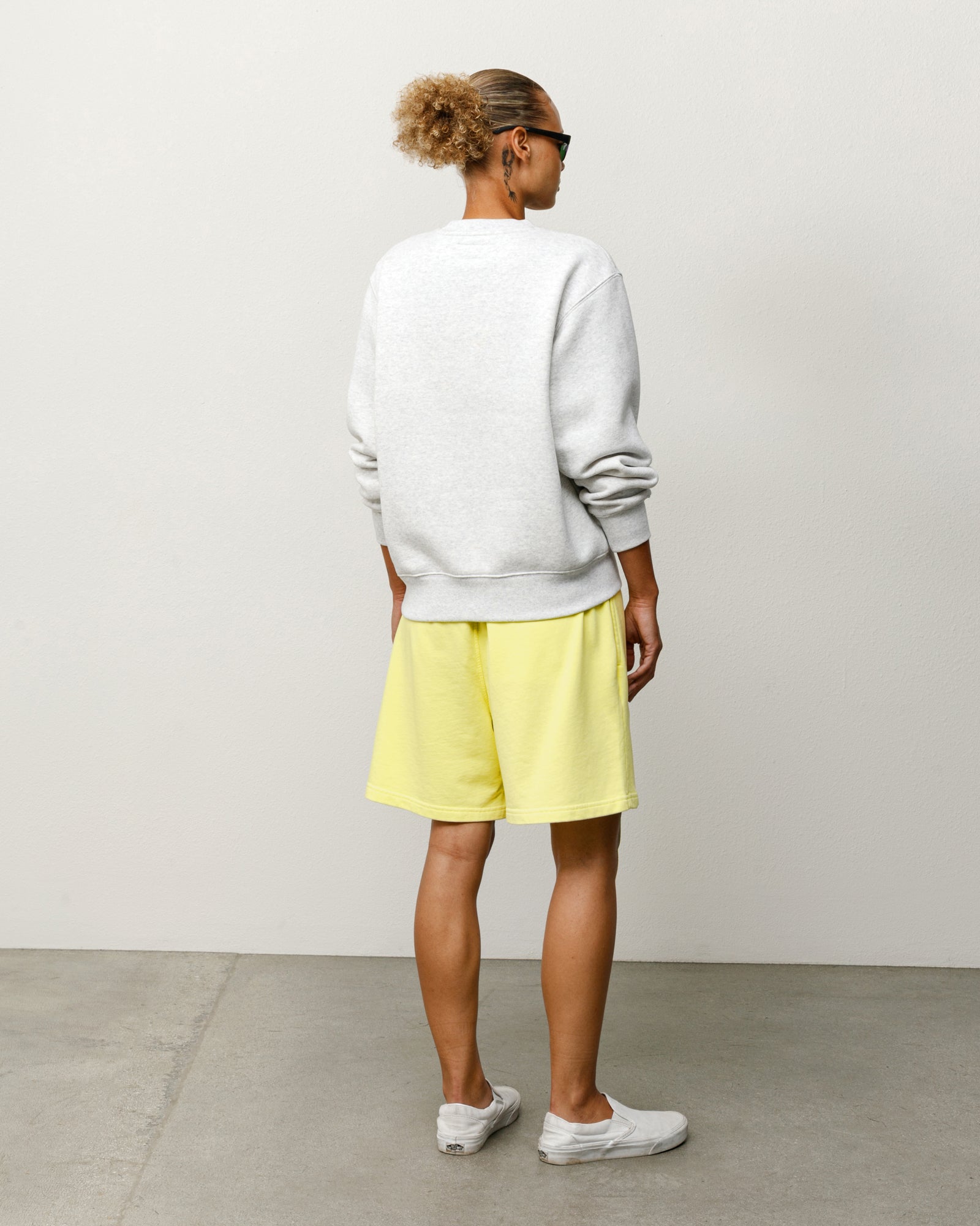 Stussy Lightweight Terry pantaloncini gialli cotone 19 cm