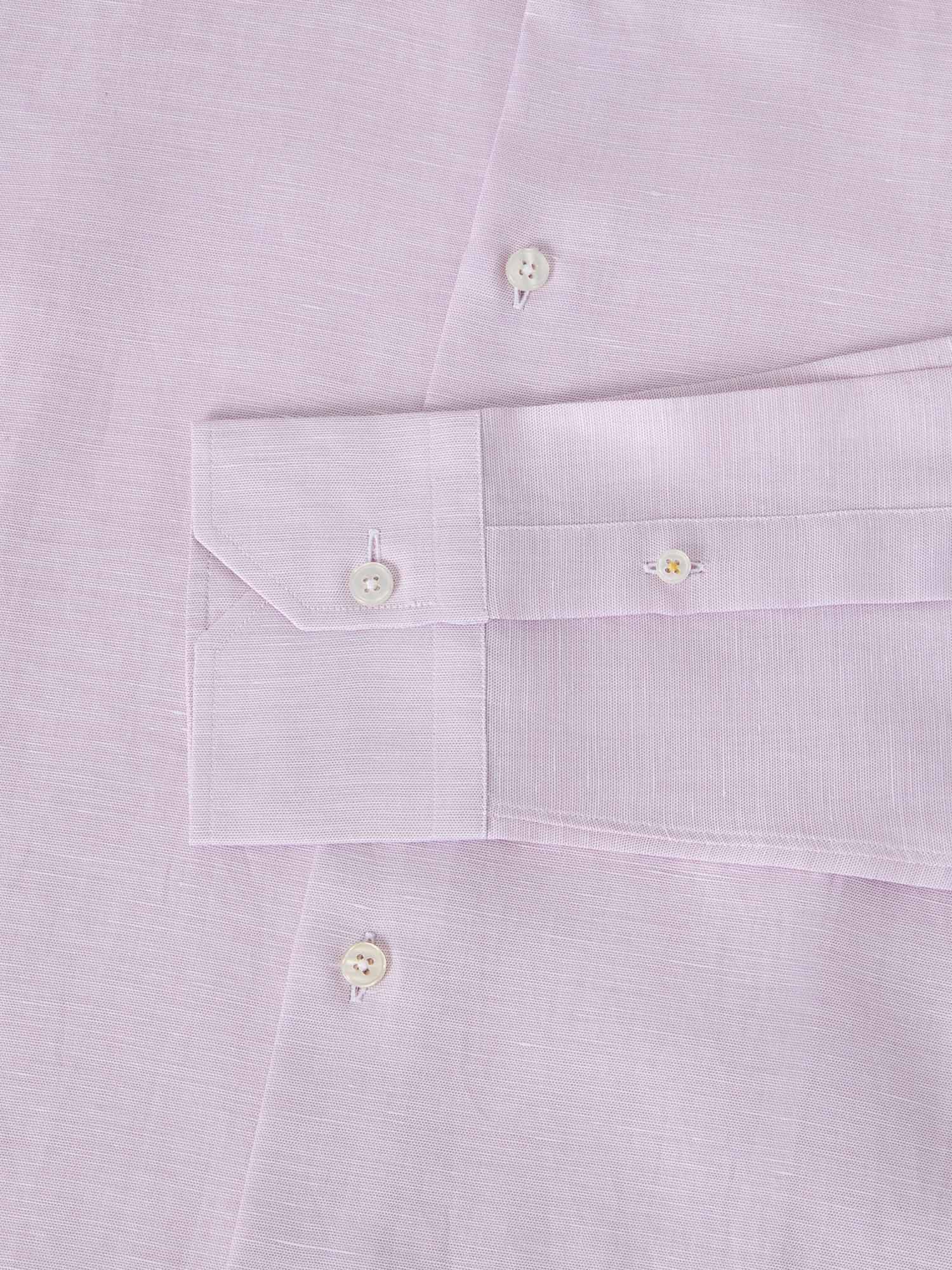 Robert Talbott Reynolds camicia lino cotone lampone