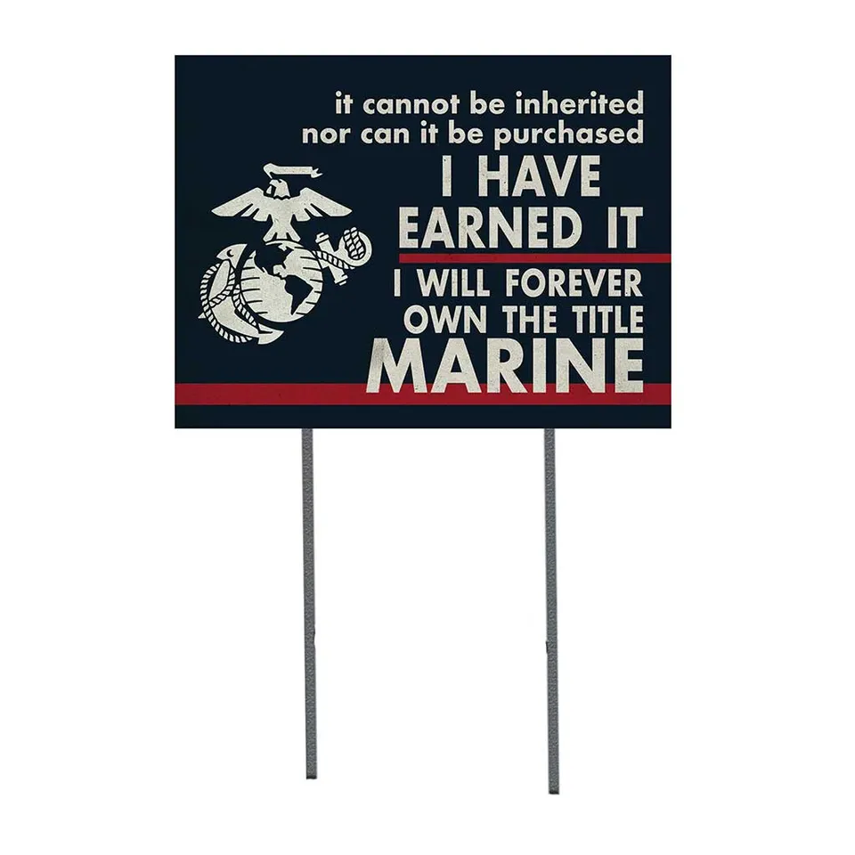 7.62 Design USMC I Earned It cartello giardino 18x24