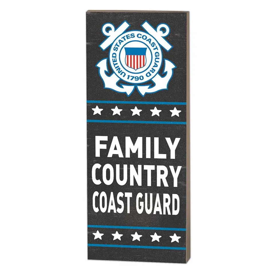 7.62 Design Coast Guard targa legno 7x18 navy USA