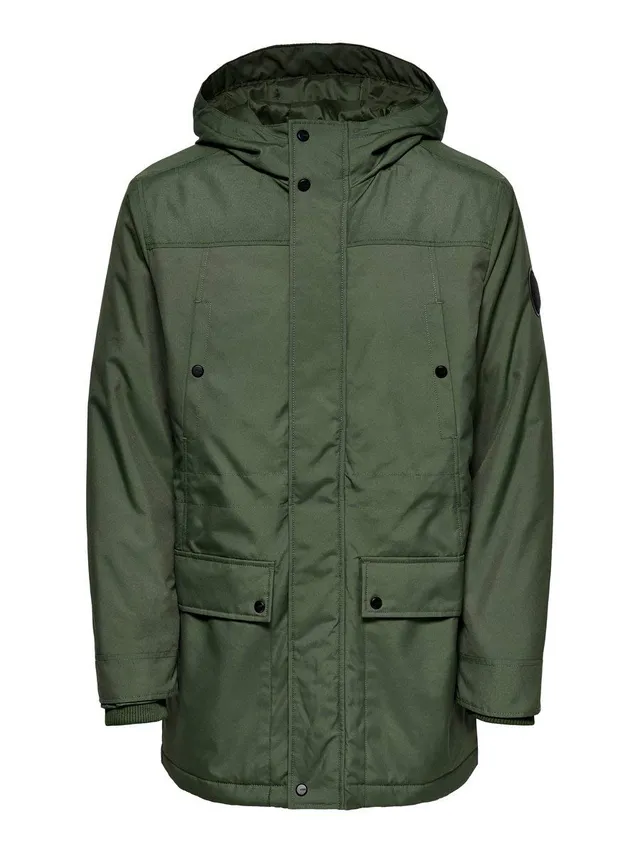 Only & Sons Onspeter Parka Giacca Uomo Tecnica Cappuccio