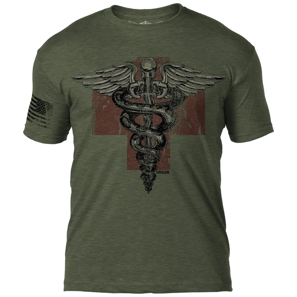 7.62 Design Vintage Medic T-Shirt uomo verde cotone