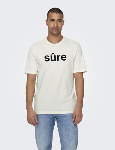 Only & Sons Onskarter T-Shirt Uomo Bianco S Cotone