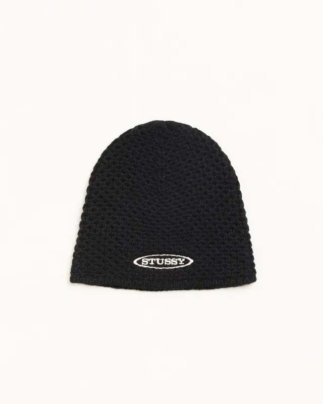 Stussy Headwear Skullcap Maglia Testurizzata Beanie Nero Lana